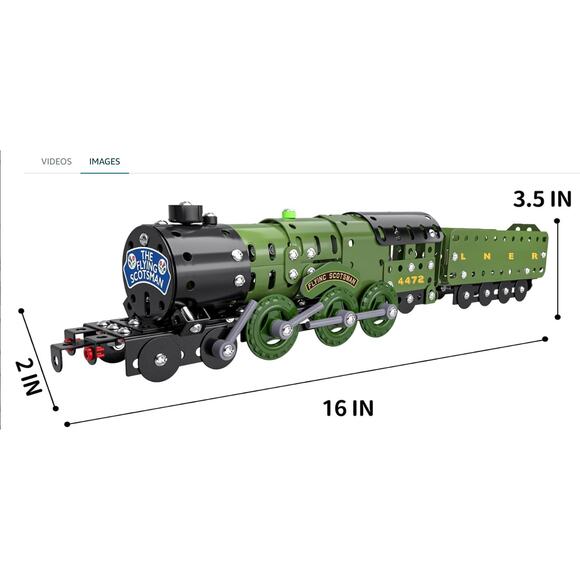 Model Train metal 3.5”x16"x2", nuts,bolts,screwdriver,wrench,etc, 340 pcs. - Picture 3 of 6